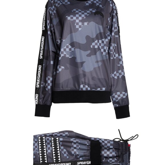 SPRAYGROUND Grey Camouflage Tracksuit – Made in Italy RRP €299 | Size L | Athlet - Picture 5 of 5